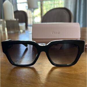 Chloe black sunglasses with case no box